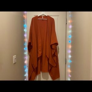 Orange super soft shawl